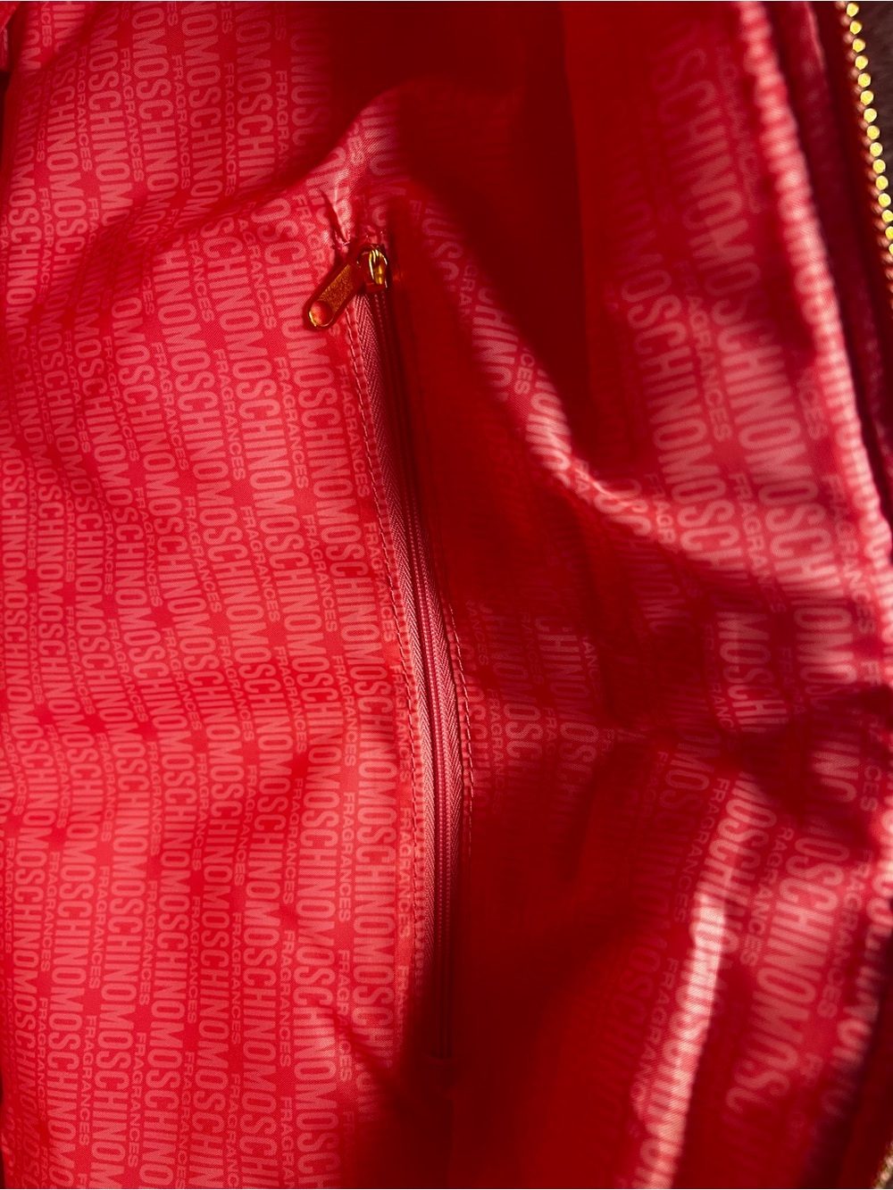 GWP Moschino Pink & White Quilted Logo Tote travel - Picture 4 of 7